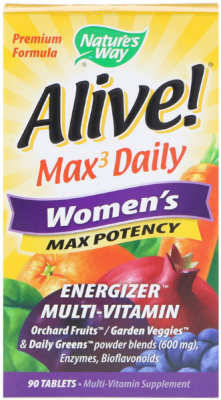 Nature's Way Alive! Max3 Daily (мультивитамины для женщин) 90 таблеток