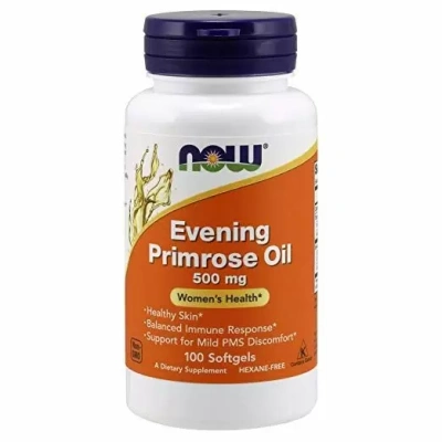 NOW Evening Primrose Oil (Масло примулы вечерней) 500 мг 100 капсул