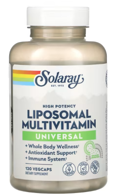 Solaray Liposomal Multivitamin Universal (Липосомальные поливитамины универсальные) 120 капсул