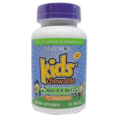 Natrol Kid's Chewable 6 & Up (Витамины для детей от 6 лет) апельсиновый вкус 60 жев. таблеток