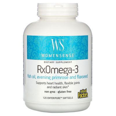 Natural Factors WomenSense RxOmega-3 120 капсул Enteripure