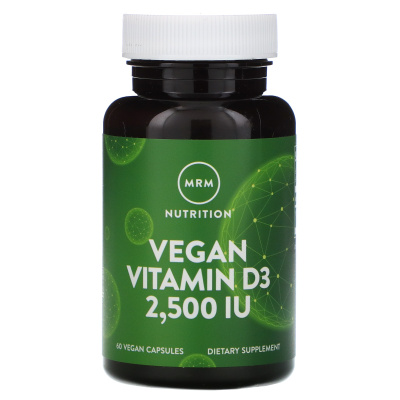 MRM Nutrition Vegan Vitamin D3 (витамин D3 для веганов) 2500 МЕ 60 веганских капсул