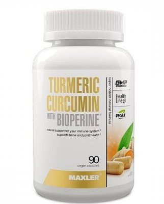 Maxler Turmeric Curcumin with Bioperine (Куркумин с биоперином) 90 капсул
