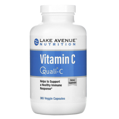 Lake Avenue Nutrition Vitamin C (Витамин C) с Quali-C 1000 мг 365 капсул
