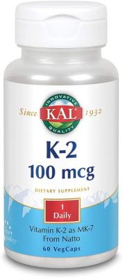 KAL K-2 (Витамин K-2) 100 мкг 60 вег. капсул