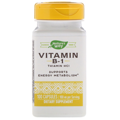 Nature's Way Vitamin B-1 (Витамин В1) 100 мг 100 капсул
