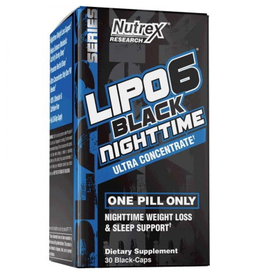 Nutrex Lipo-6 Black Nighttime Ultra Concentrate 30 капсул