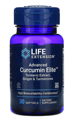 Life Extension Advanced Curcumin Elite™ Turmeric Extract, Ginger & Turmerones (экстракт куркумы, имбирь и турмероны) 30 гелевых капсул