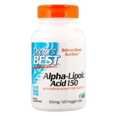 Doctor's Best Alpha-Lipoic Acid (альфа-липоевая кислота) 150 мг 120 капсул
