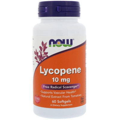 NOW Lycopene (Ликопин) 10 мг 60 капсул