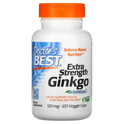 Doctor's Best Ginkgo Extra Strength (Гинкго с повышенной силой действия) 120 мг 120 капсул