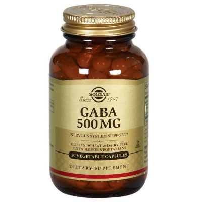 Solgar GABA (ГАМК) 500 мг 50 капсул.