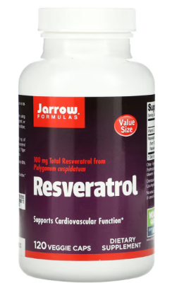 Jarrow Formulas Resveratrol (ресвератрол) 100 мг 120 капсул, 05/24