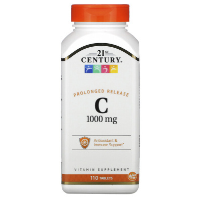 21st Century C-1000 Prolonged Release (Витамин C длительное высвобождение) 1000 мг 110 таблеток