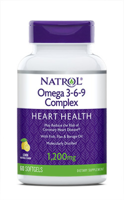 Natrol Omega 3-6-9 Complex (Омега 3-6-9) 60 капсул