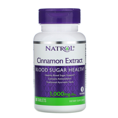 Natrol Cinnamon Extract (Экстракт корицы) 1000 мг 80 таблеток