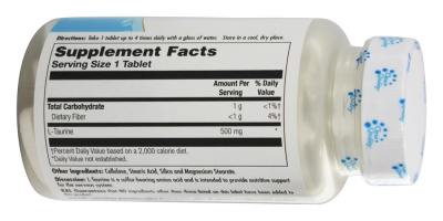 KAL L-Taurine (L-Таурин) 500 мг 60 таблеток