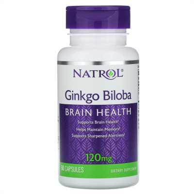 Natrol Ginkgo Biloba (Гинко Билоба) 120 мг 60 капсул