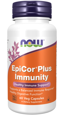 NOW EpiCor® Plus Immunity (Поддержка иммунитета) 60 вег. капсул, 06/24