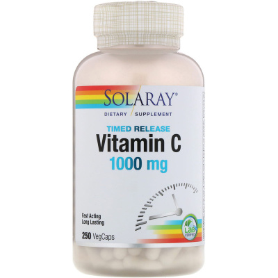 Solaray Vitamin C с замедленным высвобождением 1000 мг 250 капсул