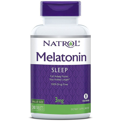 Natrol Melatonin (Мелатонин) 3 мг 240 таблеток