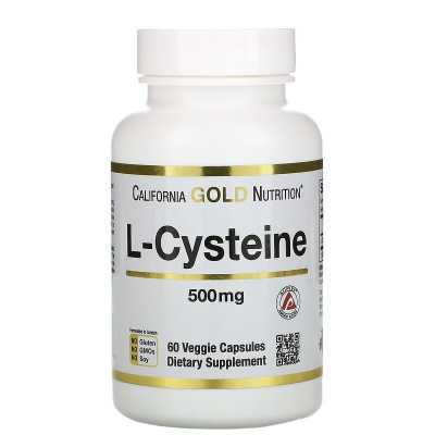 California Gold Nutrition AjiPure L-Cysteine (L-цистеин) 500 мг 60 вег. капсул
