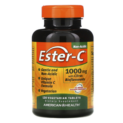 American Health Ester-C with Citrus Bioflavonoids (Ester-C с цитрусовыми биофлавоноидами) 1000 мг 120 таблеток