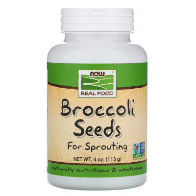 NOW Real Food Broccoli Seeds (Семена брокколи) 113 г