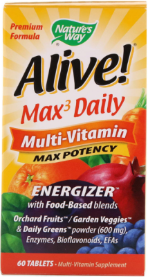 Nature's Way Alive! Max3 Daily (мультивитамины) 60 таблеток