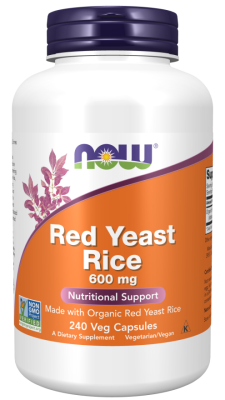 Now Foods Red Yeast Rice 600 мг 240 капсул