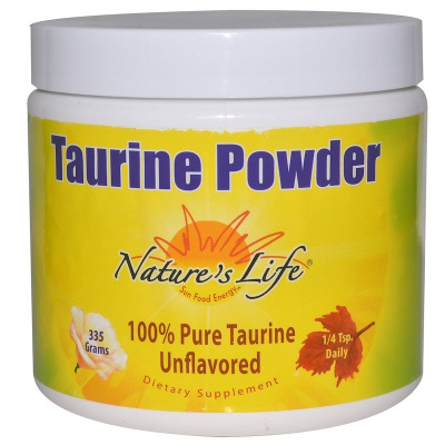 Nature's Life Taurine Powder (Порошок таурина) без вкуса 335 г