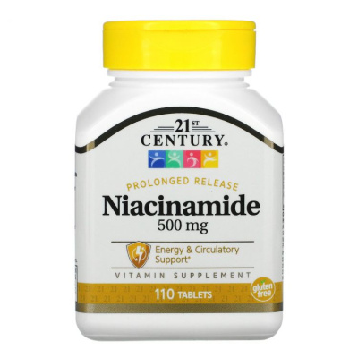 21st Century Niacinamide (Ниацинамид) 500 мг 110 таблеток