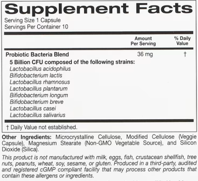 California Gold Nutrition LactoBif Probiotic (Пробиотики) 5 миллиардов КОЕ 10 капсул