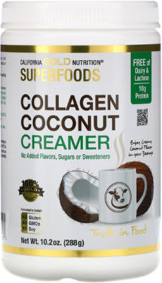 California Gold Nutrition Collagen Coconut Creamerколлагеновый кокосовый крем-пудра 288 г