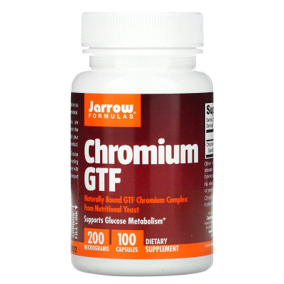 Jarrow Formulas Chromium GTF (хром GTF) 200 мкг 100 капсул