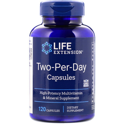 Life Extension Витамины Two-Per-Day 120 капсул