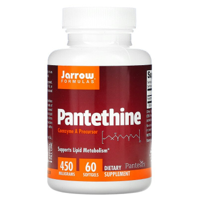Jarrow Formulas Pantethine (пантетин) 450 мг 60 капсул
