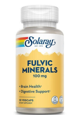 Solaray Fulvic Minerals (Фульвовые минералы) 100 мг 30 капсул