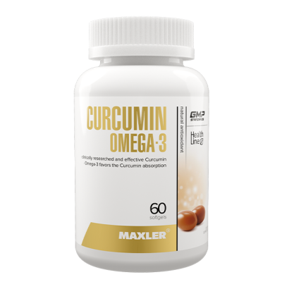 Maxler Curcumin Omega 3 (Куркумин с Омега 3) 60 капсул
