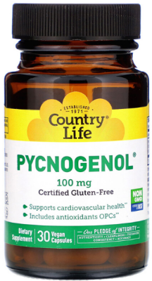 Country Life Pycnogenol (Пикногенол) 100 мг 30 капсул
