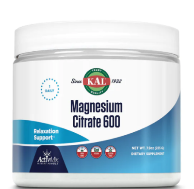 KAL Magnesium Citrate 600 ActivMix Fine Powder Unflavored (Магний в порошке)  600 мг