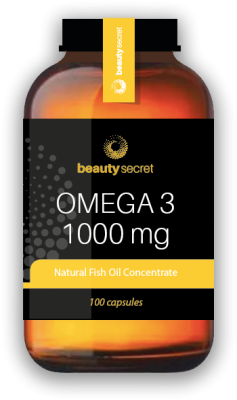 Beauty Secret Omega 3 Natural Fish Oil Concentrate (Омега 3 Натуральный Концентрат Рыбьего жира) 100 капсул