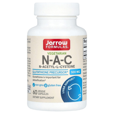 Jarrow Formulas вегетарианский NAC 500 мг 60 растительных капсул