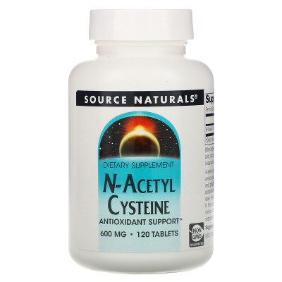 Source Naturals NAC N-ацетилцистеин 600 мг 120 таблеток