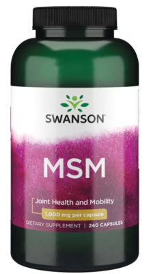 Swanson MSM (МСМ) 1000 мг 240 капсул, срок годности  01/2024