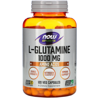 NOW L-Glutamine (L-Глютамин) 1000 мг 120 капсул