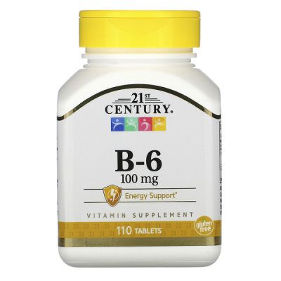 21st Century Vitamin B6 100 мг 110 таблеток