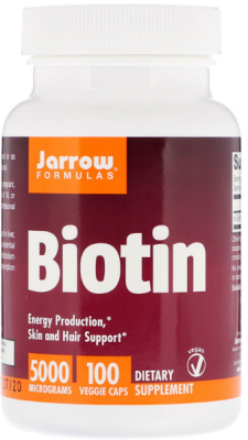 Jarrow Formulas Biotin (Биотин) 5000 мкг 100 капсул