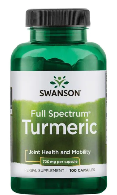 Swanson Full Spectrum Turmeric (полный спектр куркумы) 720 мг 100 капсул