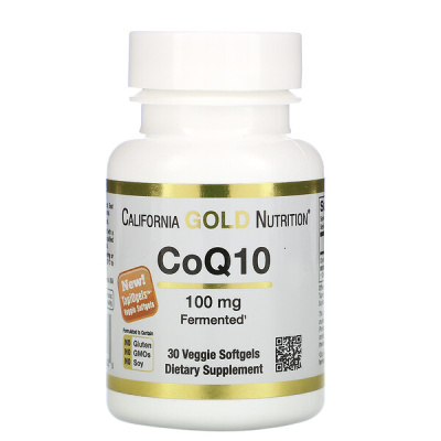 California Gold Nutrition CoQ10 (Коэнзим Q10) 100 мг 30 капсул
